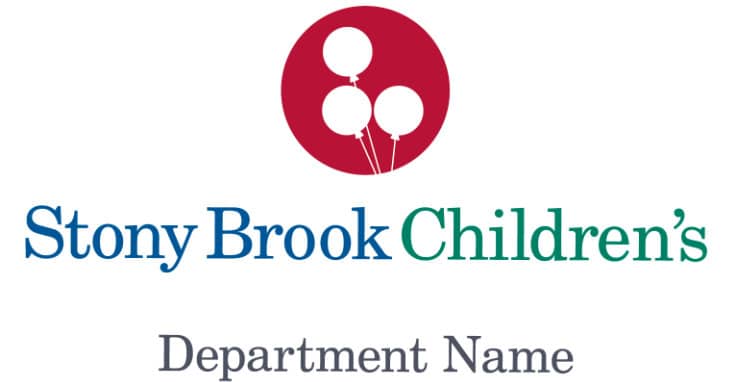 Stony Brook Children’s stacked logo format