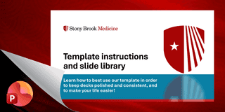 Template instructions and slide library.